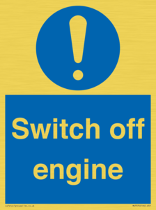 Switch off engine